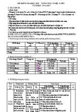Đề kiểm tra học kì I  Môn Công nghệ lớp 8 năm học 2016 - 2017
